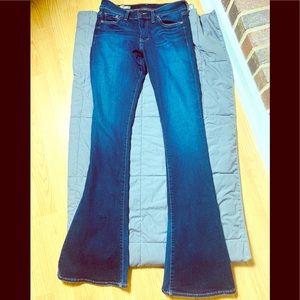 Women’s Red Engine Flare Jeans Size 29